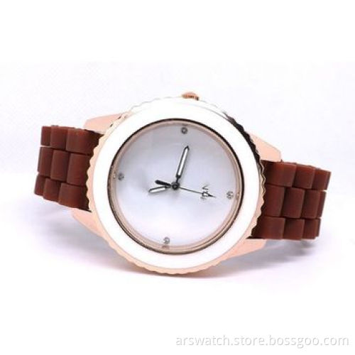 Silicone Wristwatch with Plastic Case and Silicone Band, Jewelry Watch Carton Size of 43 x 31 x 39cmNew